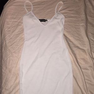 White fitted dress